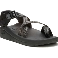 Hot Chaco Men's CushZ Toe-Loop Extra Cushioned Sandal Frond Black