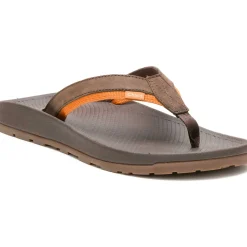 Discount Chaco Men's Lowdown Leather Flip Flop Coffee