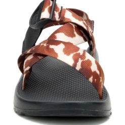 Sale Chaco Men's Mega Cow Z/1 Wide-Strap Classic Sandal Cow Print