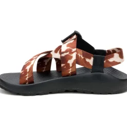 Sale Chaco Men's Mega Cow Z/1 Wide-Strap Classic Sandal Cow Print