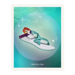 Online Chaco Women's Aura Z/1 Adjustable Strap Classic Sandal Tropical Teal