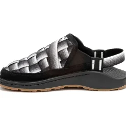 New Chaco Women's Canyon Woven Clog Fade Black & White