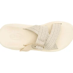 Outlet Chaco Women's CushZ Extra Cushioned Slide Frond Dark Vanilla