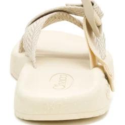 Outlet Chaco Women's CushZ Extra Cushioned Slide Frond Dark Vanilla