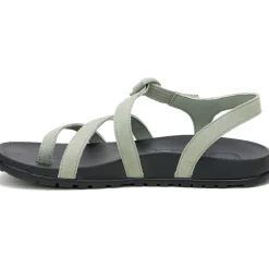 Chaco Women's Lowdown Strappy Sandal White Sage