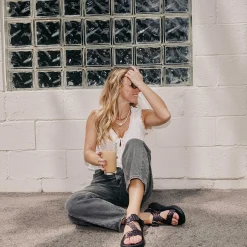 Chaco Women's Mega Z/1 Wide-Strap Classic Sandal Brown Leopard