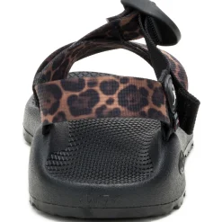 Chaco Women's Mega Z/1 Wide-Strap Classic Sandal Brown Leopard