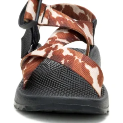 Sale Chaco Women's Mega Cow Z/1 Wide-Strap Classic Sandal Cow Print