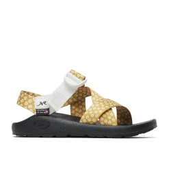 Chaco Women's Mega Z/1 Wide-Strap Classic Sandal Tiny Blooms Mustard