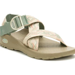 Clearance Chaco Women's Mega Z/Cloud Wide-Strap Cushioned Sandal Paddle Sage