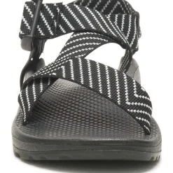 Clearance Chaco Women's Mega Z/Cloud Wide-Strap Cushioned Sandal Vibin B+W