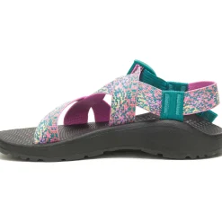 Chaco Women's Mega Z/Cloud Wide-Strap Cushioned Sandal Spray Teal