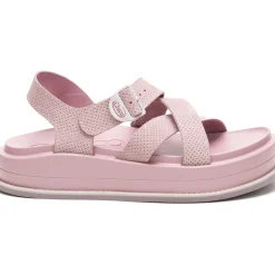 Clearance Chaco Women's Townes Suede Midform Sandal Rose Quartz
